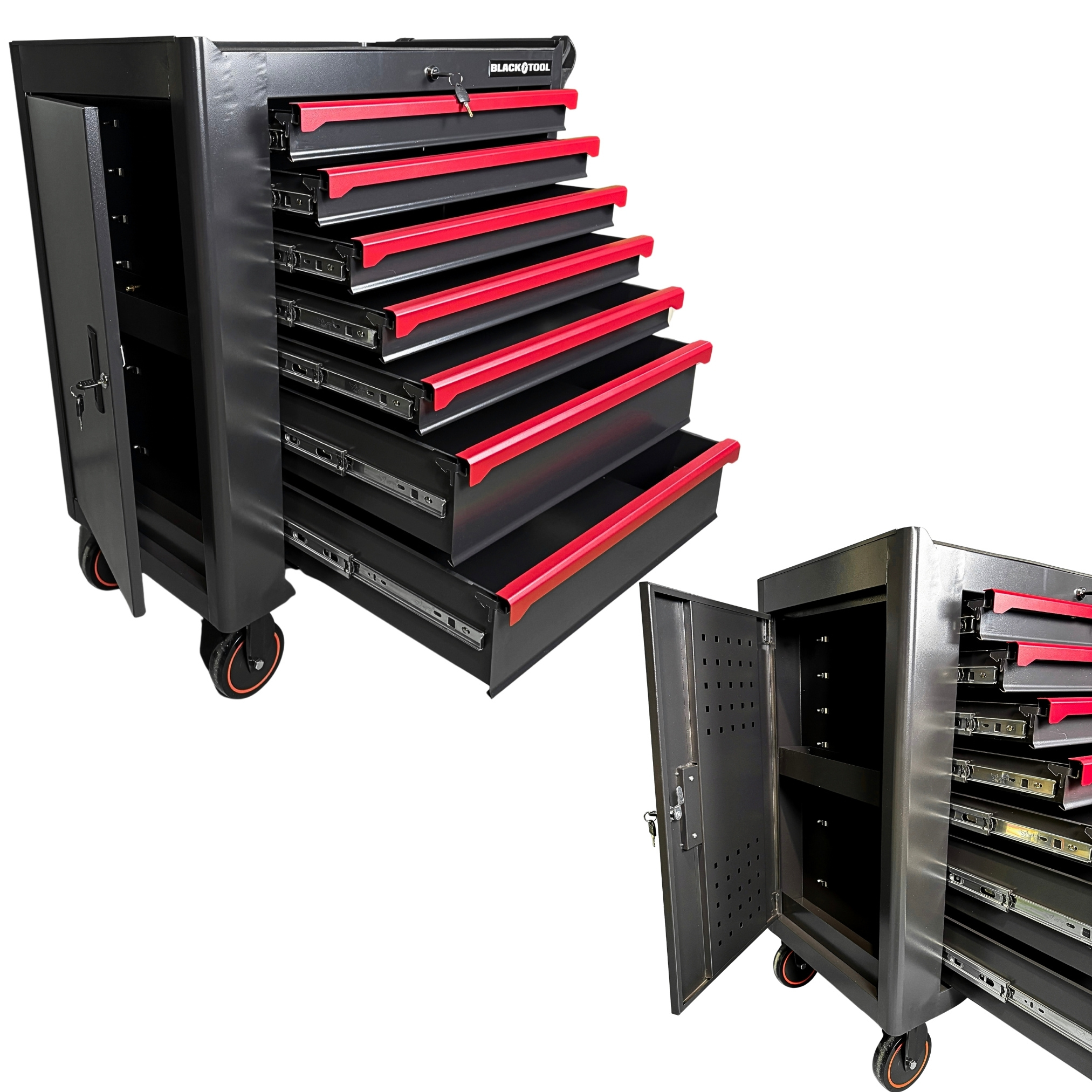 BL-5003 - Dielenský vozík Boxer Prázdny 7 zásuviek Bočná skrinka (31)